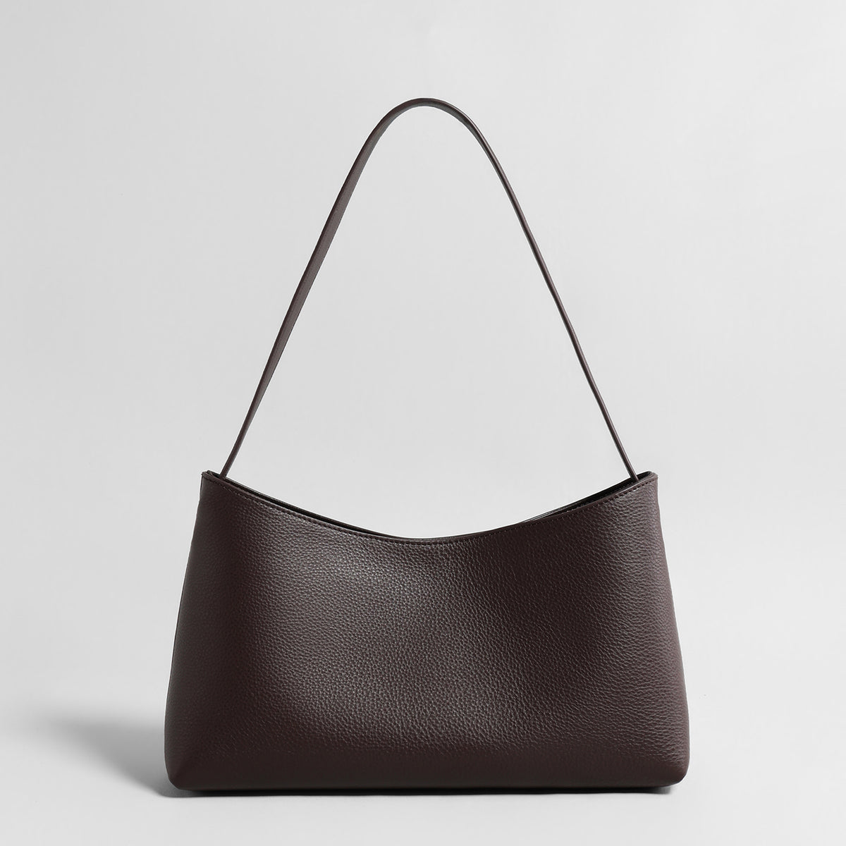 Leather Underarm Bag – Litchi Grain Cowhide Shoulder Bag