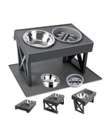 Pet Food Bowl Pet Feeder Water Bowl Adjustable Height Elevated Dog Cat Food Bowl