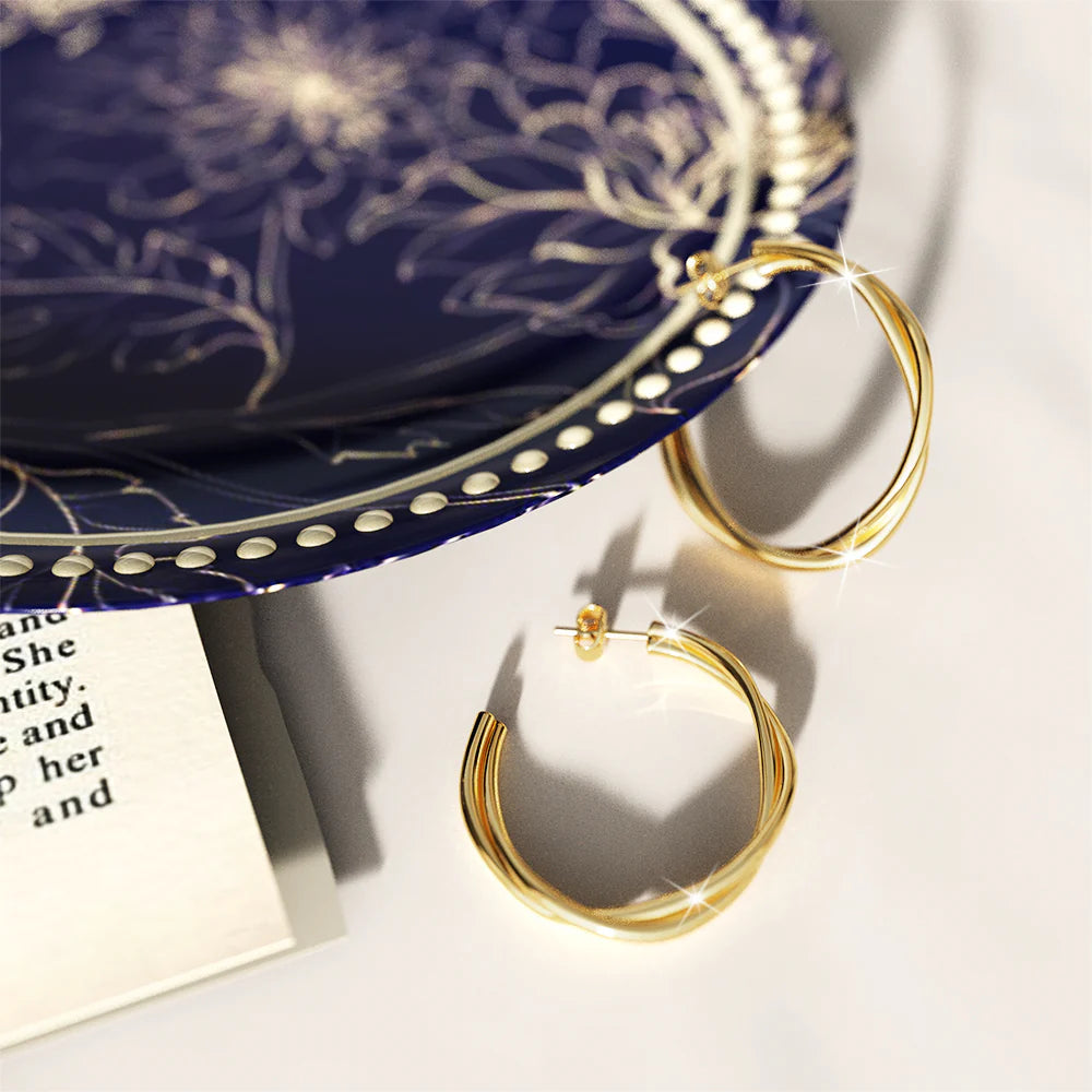 Bullion Gold Elsa Gold Stud Earrings