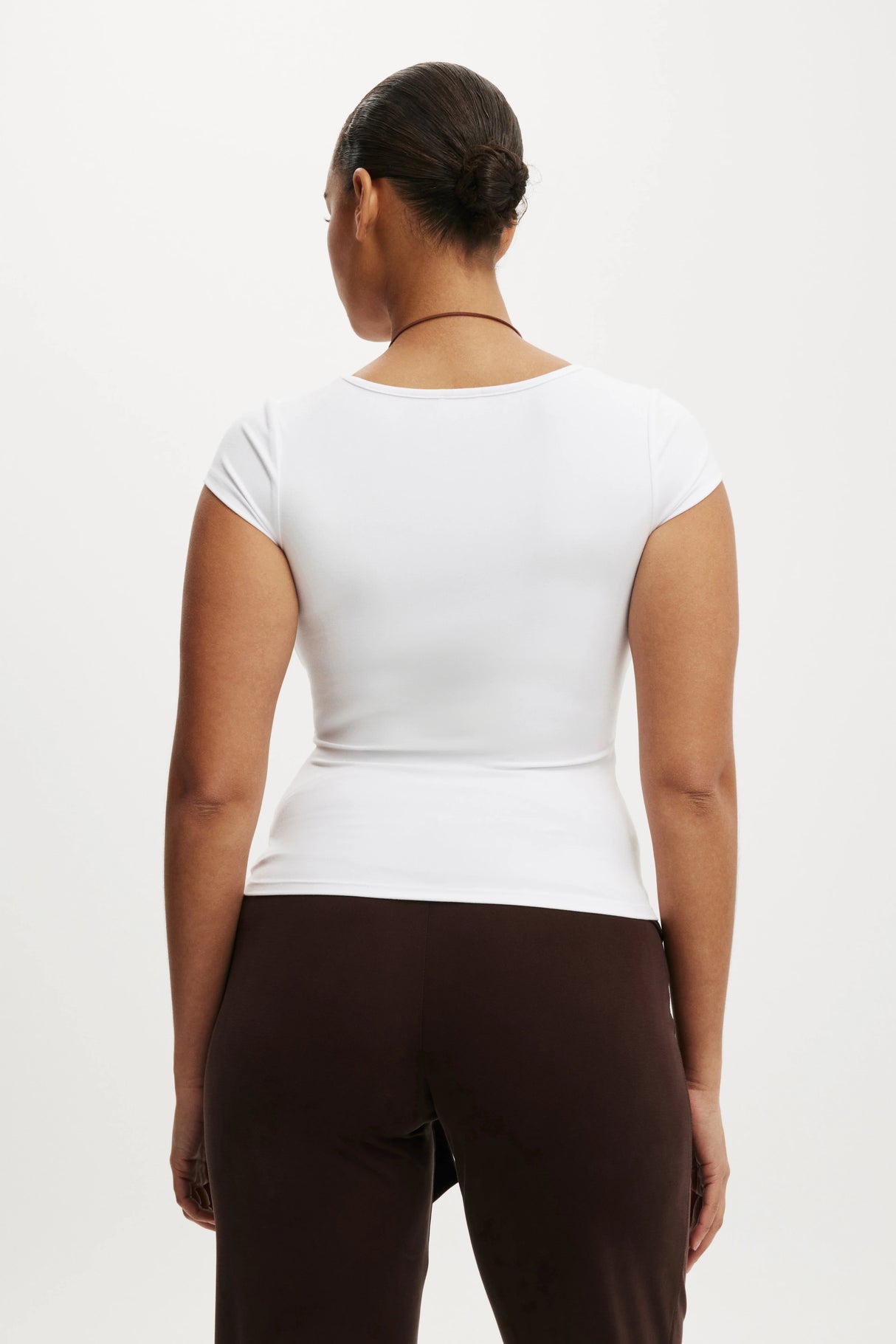 Cotton On Women's Hold Me Short Sleeve - White