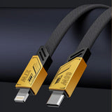 Transformers Type-C to Type-C USB / Apple 2 in 1 Charge Data Cable 65W 1.2m TF-A09 - Yellow