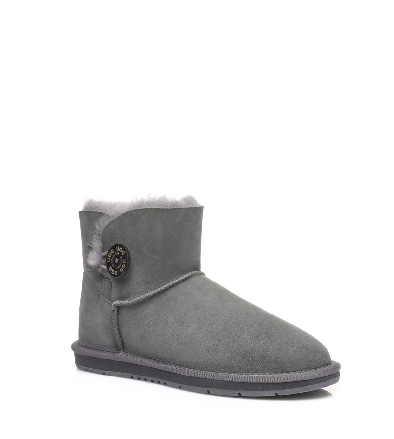 Australian Shepherd UGG Mini button - Grey