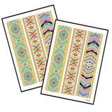 Metallic Temporary Tattoo Gold Silver Glitter Party Body Sticker Waterproof 2 Sheets 089