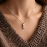 Krystal Couture Shine Bright Pendant Necklace in White Gold Embellished with SWAROVSKI Crystals