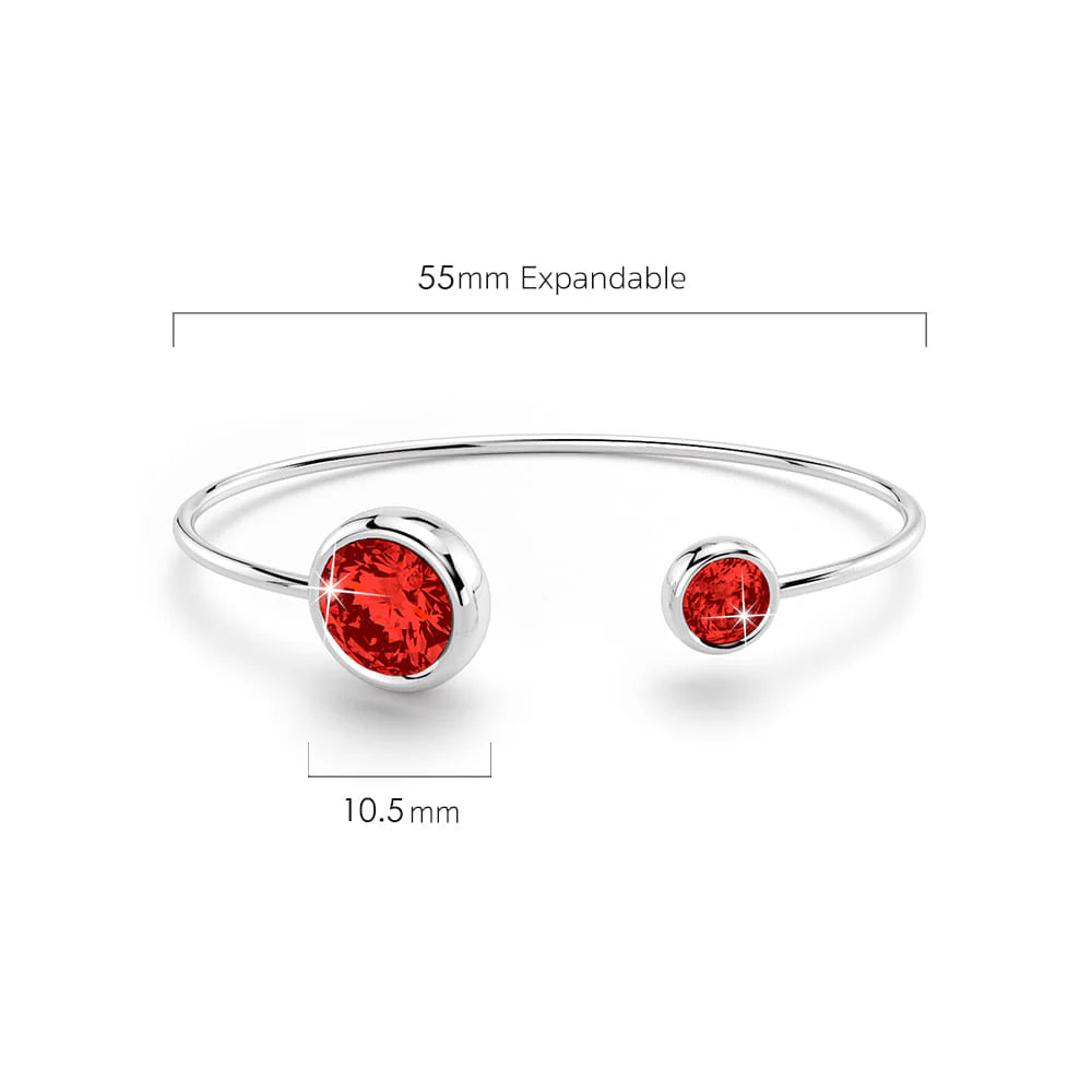 Krystal Couture Loisa Bangle Embellished with Swarovski Crystals