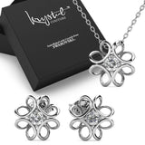 Boxed Hologram Necklace and Earrings Sets Embellished with SWAROVSKI® Crystals