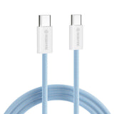 REDEFINE Type-C to Type-C USB Charging Data Sync Charge Cable 60W 1.5m - Blue