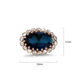 Boxed Georgina Necklace and Earrings Set Sapphire Embellished with Swarovski® Crystals