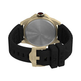 Timex UFC Prospect 46Mm Black Dial With Gold Tone Case & Black Silicone