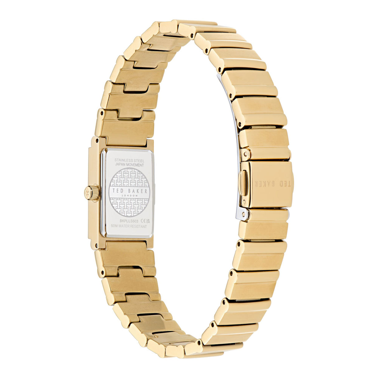 Ted Baker Womens Lileey Black Gold-Tone 27mm Bracelet Watch
