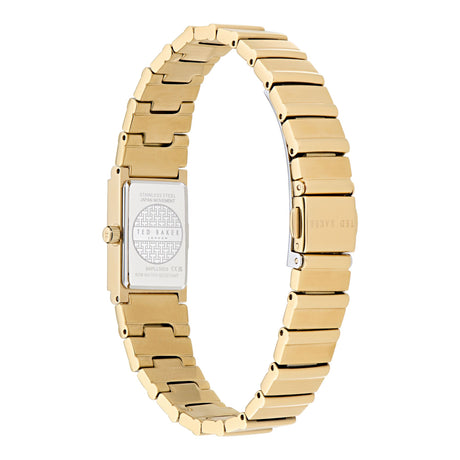 Ted Baker Womens Lileey Black Gold-Tone 27mm Bracelet Watch