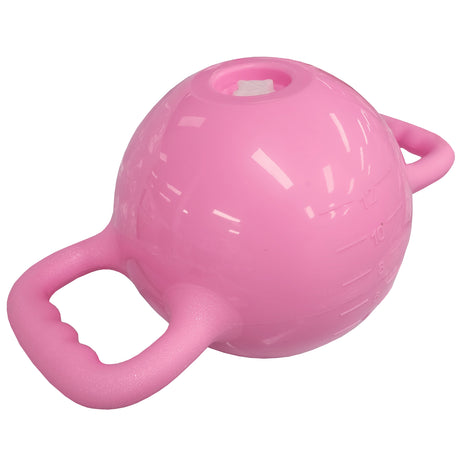 Yoga Fitness Kettlebell Water Filled Adjustable 1-6kg Double Handle Heavy Duty Exercise Kettle Bell - Pink