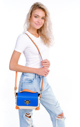 Bosccolo Crossbody - Sapphire/Beige/Orange