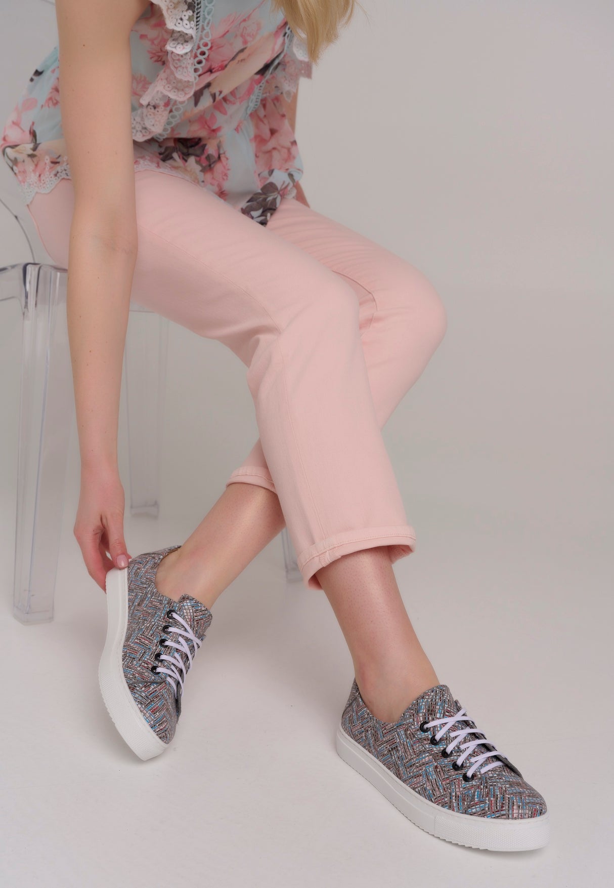 Bosccolo Womens Sneakers - Blue/Grey