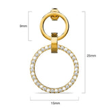 Boxed Orbit Earrings, Bracelet & Necklace Set with SWAROVSKI® Crystal in Gold