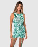BY.DYLN Hailey Dress - Green Print
