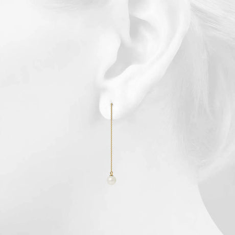 Krystal Couture Katarina Pearl Drop Earrings Embellished with SWAROVSKI Crystals Pearls