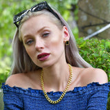Bullion Gold Veneta Link Necklace in Gold