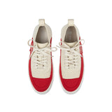 Chunky Platform Knit Sneakers - Red