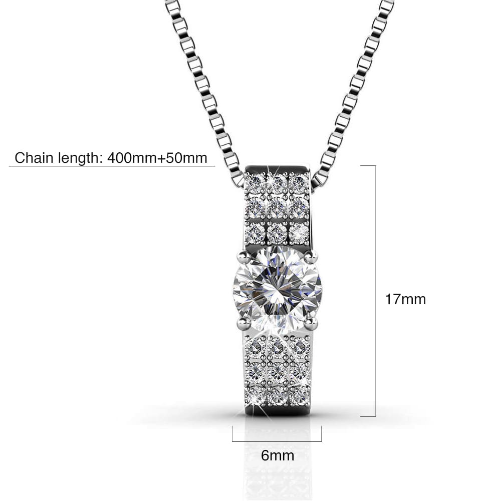 Krystal Couture Designer Pendant Necklace Embellished with SWAROVSKI Crystals