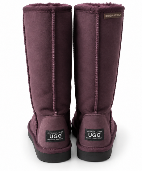 Australian Leather Ugg Long Crystal Sunburst - Purple - AU6