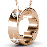 Krystal Couture Ring Pendant Necklace Embellished with SWAROVSKI Crystals