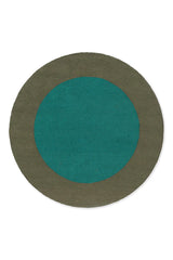 Brink & Campman Habitat Festival Round Aqua 496308 Outdoor Rug