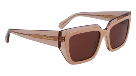 Salvatore Ferragamo SF2002S Womens Sunglasses - Transparent Nude/Rose