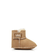 Baby Erin Booties in Chestnut