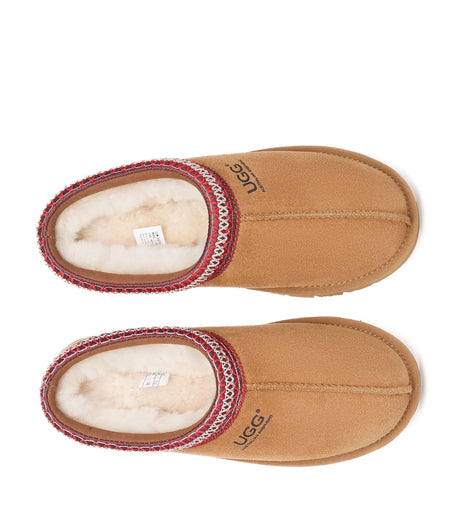 Hippie Slipper in Chestnut/Red