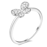 Bullion Gold Butterfly CZ Ring