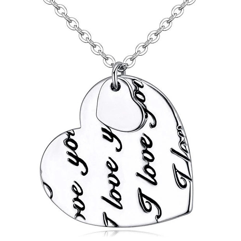 Bullion Gold I Love You Necklace