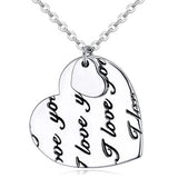 Bullion Gold I Love You Necklace