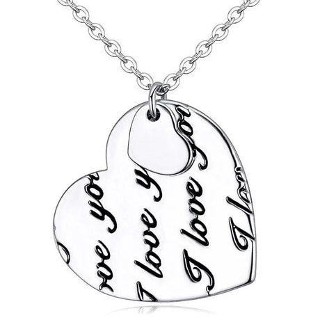 Bullion Gold I Love You Necklace