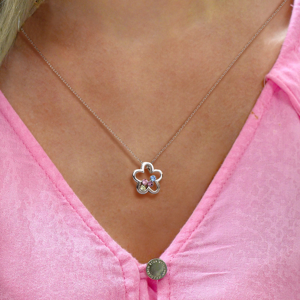 Krystal Couture Krystal Flora Necklace Embellished with SWAROVSKI Crystals