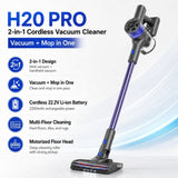MyGenie H20 PRO Wet Mop 2-IN-1 Cordless Stick Vacuum - Blue