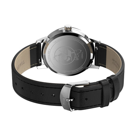 Timex Marlin Snoopy 75Th Black Leather