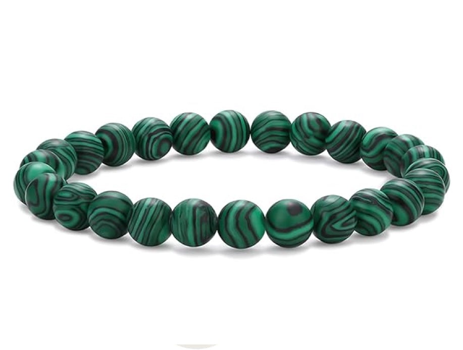 Stephen Oliver Green Malachite Gemstone Bracelet