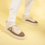 Chunky Platform Knit Sneakers - Mocha