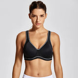 Cooling Comfort High Impact Full Cup Running Bra - Black