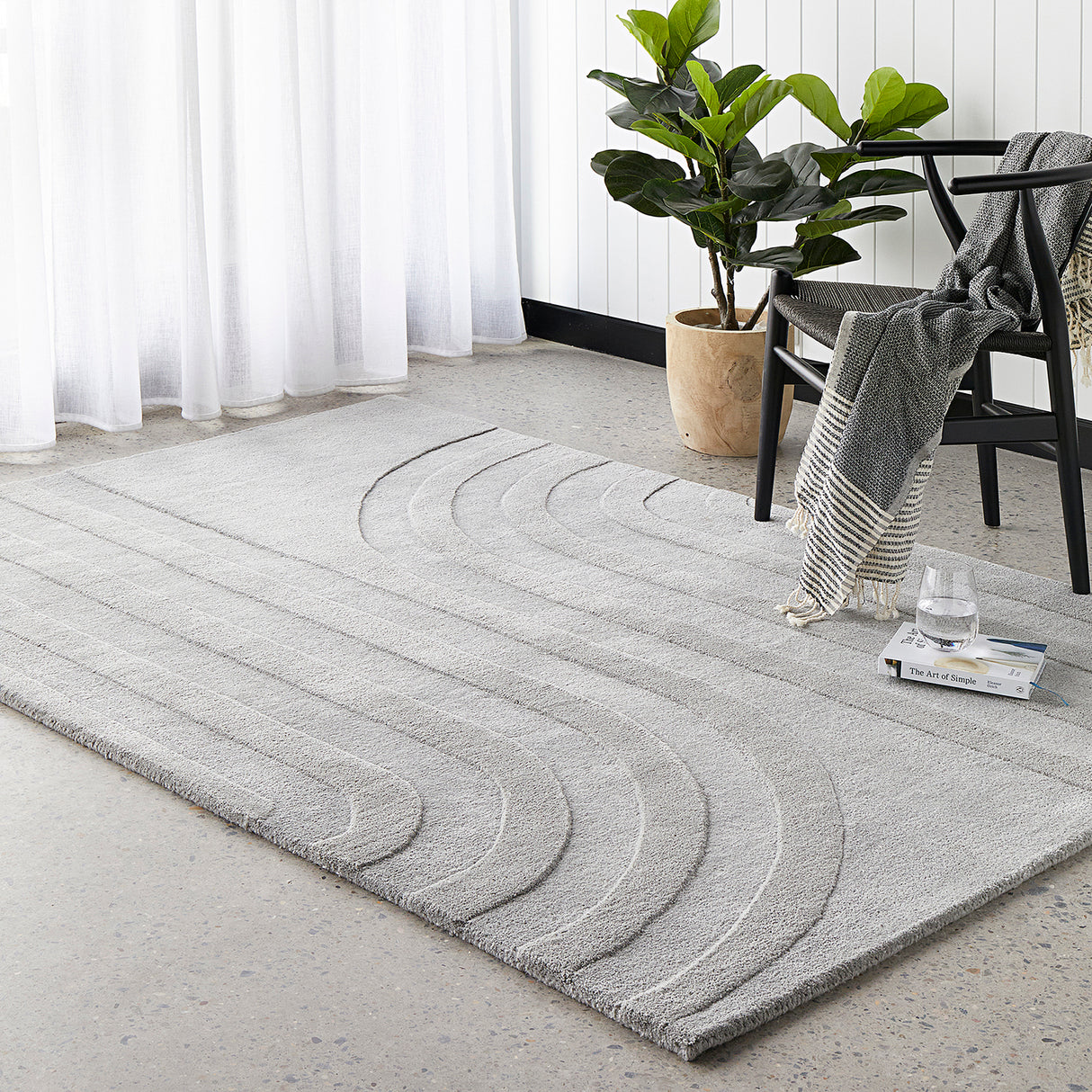 Summit Trail Grey Rug