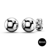 Bullion Gold Ball Stud Earrings 8mm