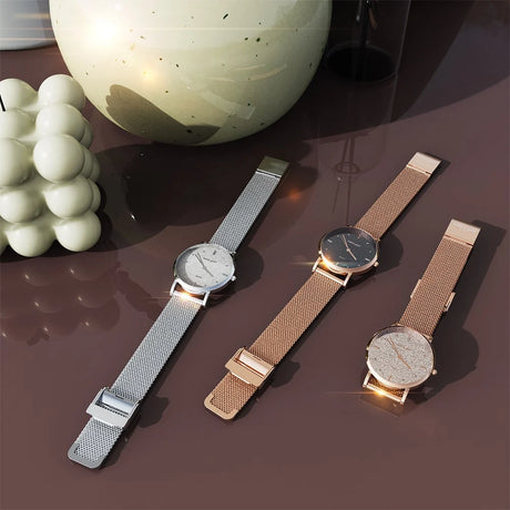 Boxed Bullion Gold Seamless Dial and Bangle Set  in White Gold