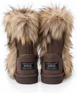 Australian Leather Ugg Fozy Short Uggs - Chocolate - AU5