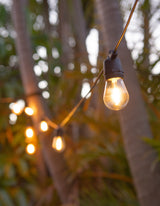 LumiFx 10 Bulb Solar Outdoor Festoon Lights