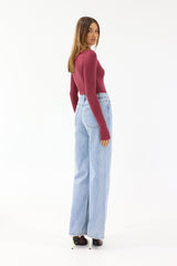 Madison The Label Cassidy Top - Plum