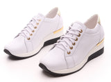 Bosccolo Womens Sneakers - White/Gold