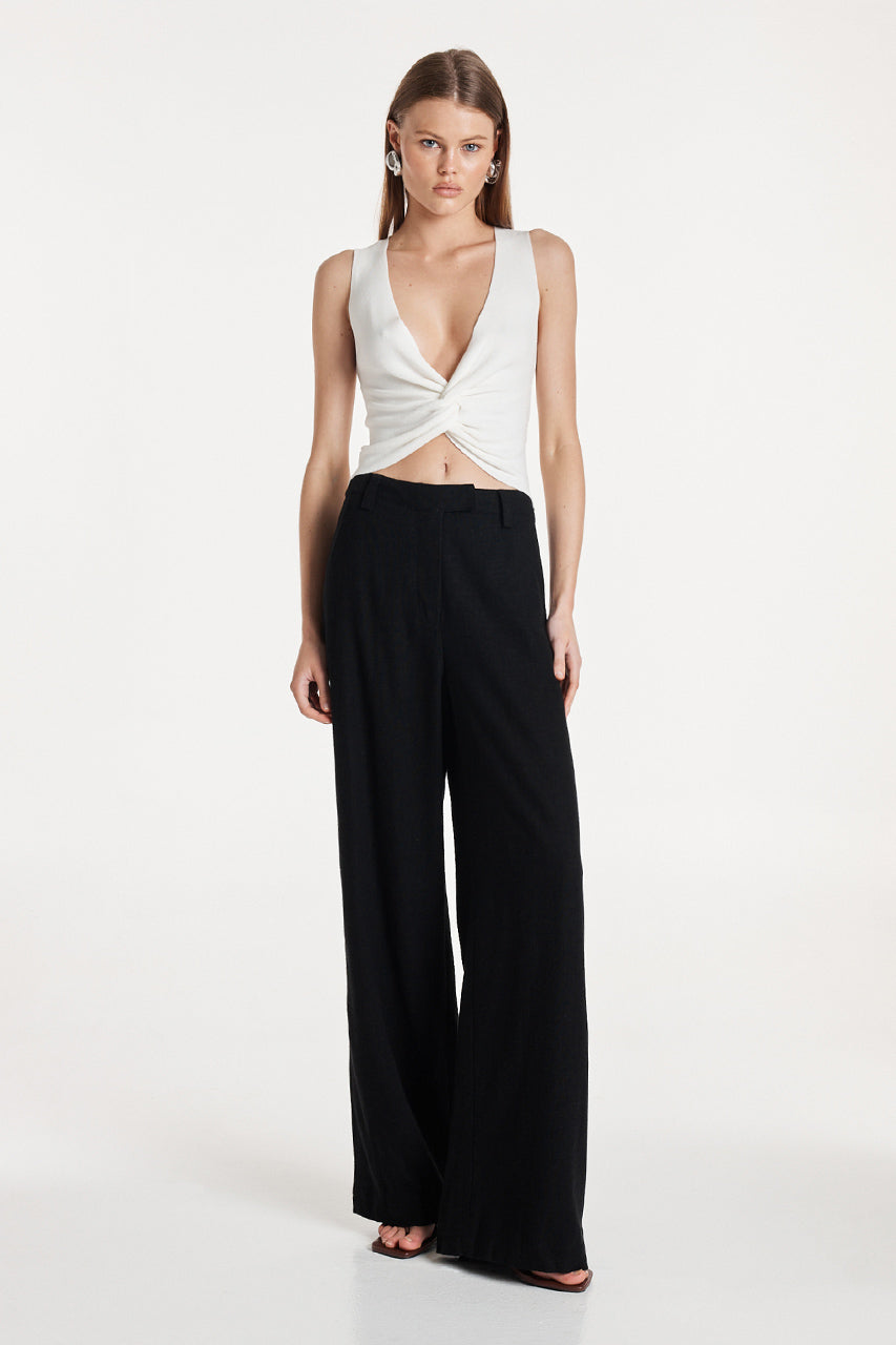 Madison The Label Britney Knit Top - White