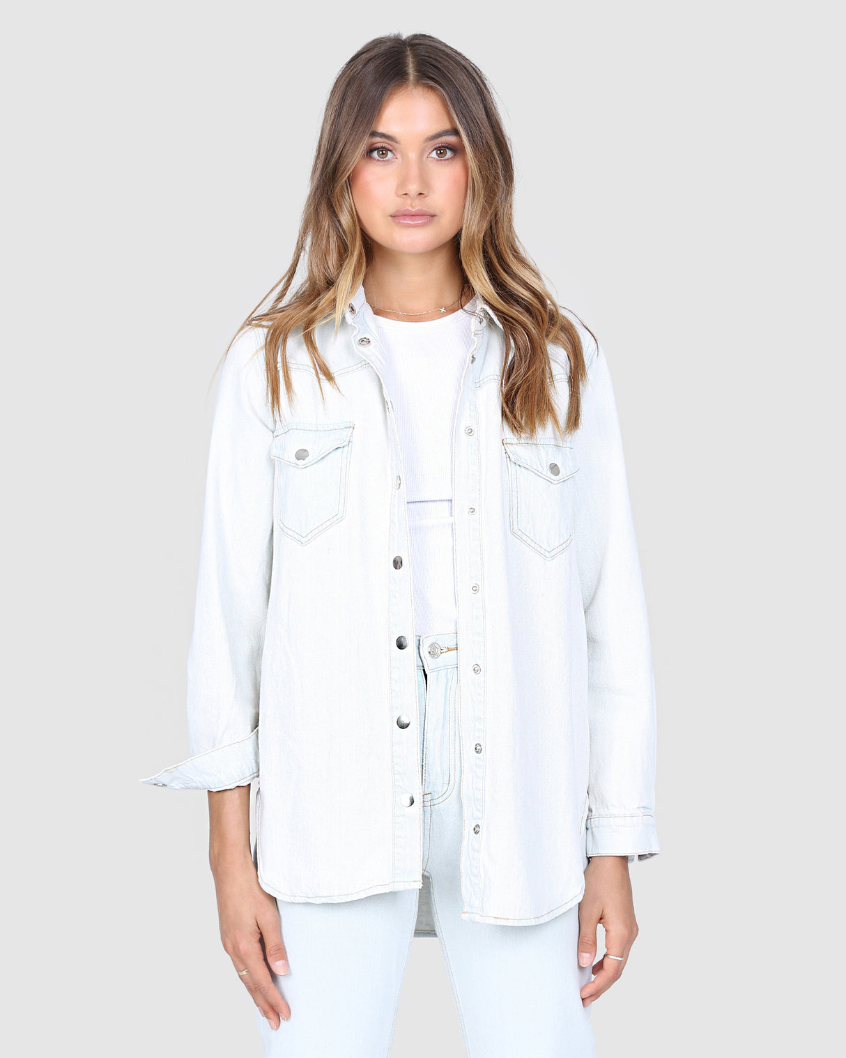 BY.DYLN Oliver Shirt - Light Denim