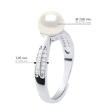 Ring Jewelry - Natural White - Longueur 42 cm